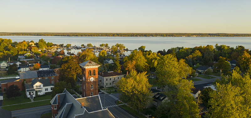 aerial view of Jefferson County, NY